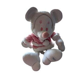 Disney Store Exclusive Minnie Mouse Pink Winter Plush – 15” Vintage Collectible